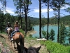 Horseback riding around Bonito Lake